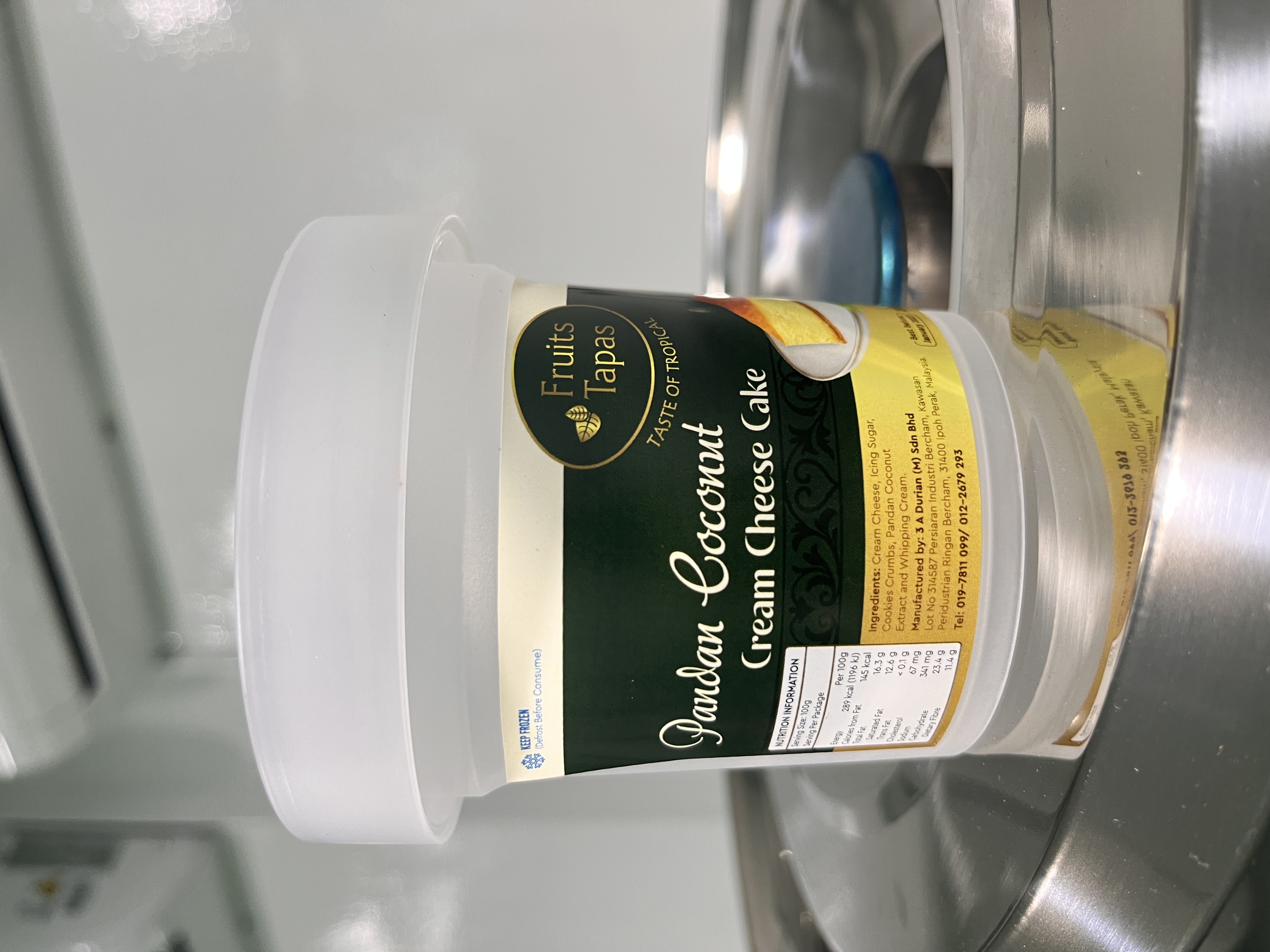 Pandan Coconut Cream Cheese