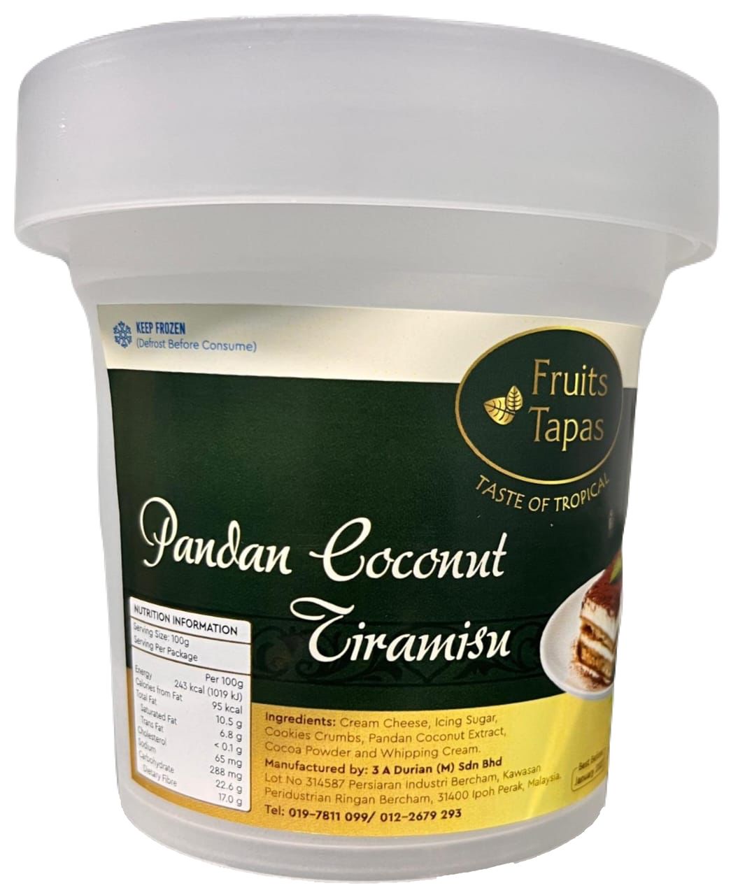 Pandan Coconut Tiramisu